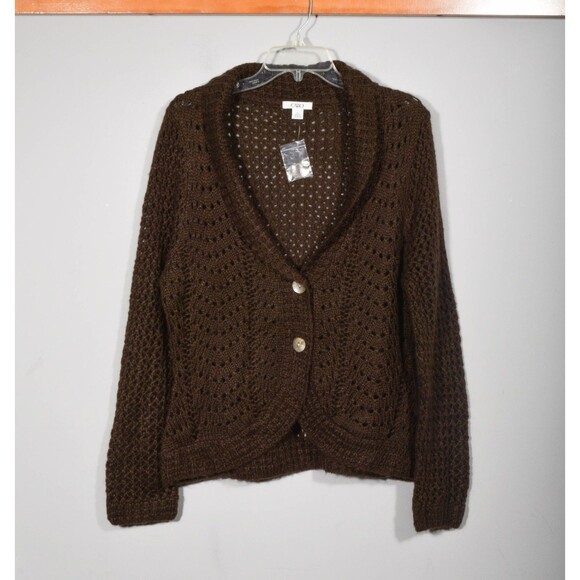 Cato Fuzzy Thick Knit Shawl Collar Button Up Cardigan Cottagecore Sweater Sz XL - Picture 1 of 3